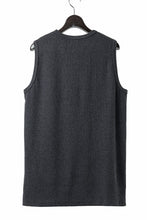 画像をギャラリービューアに読み込む, N/07 NO SLEEVE TOP / SUPER STRETCH BARE TELECO (HEATHER GREY)