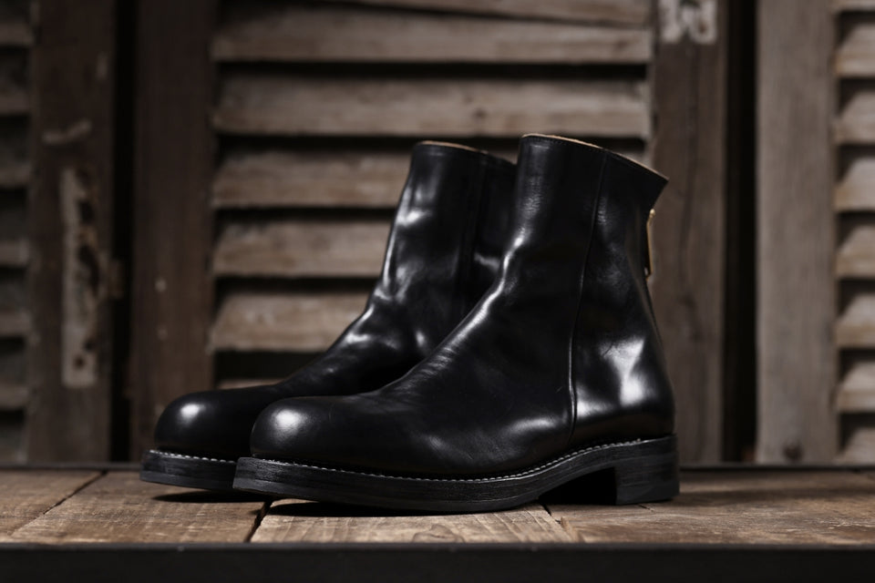 Load image into Gallery viewer, Portaille exclusive CLASSIC BACK ZIP BOOTS / HORWEEN CHROMEXCEL (BLACK)
