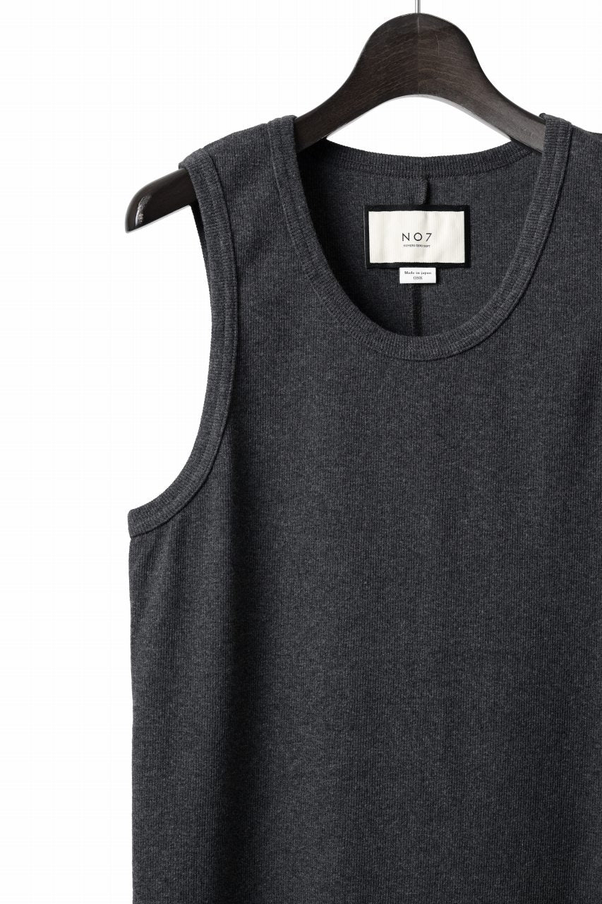 画像をギャラリービューアに読み込む, N/07 MINIMAL TANK TOP / SUPER STRETCH BARE TELECO (HEATHER GREY)