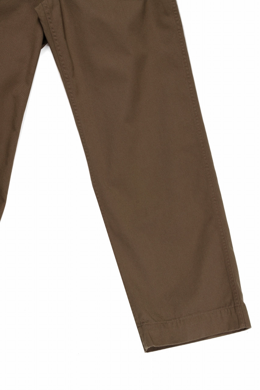 画像をギャラリービューアに読み込む, FULLCOUNT U.S.ARMY CHINO 41 TROUSERS (BROWN)
