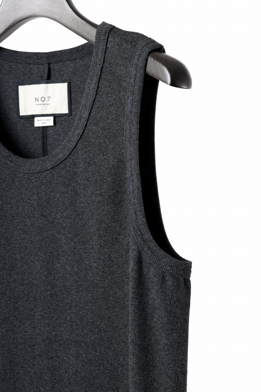 画像をギャラリービューアに読み込む, N/07 MINIMAL TANK TOP / SUPER STRETCH BARE TELECO (HEATHER GREY)