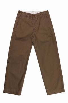 画像をギャラリービューアに読み込む, FULLCOUNT U.S.ARMY CHINO 41 TROUSERS (BROWN)