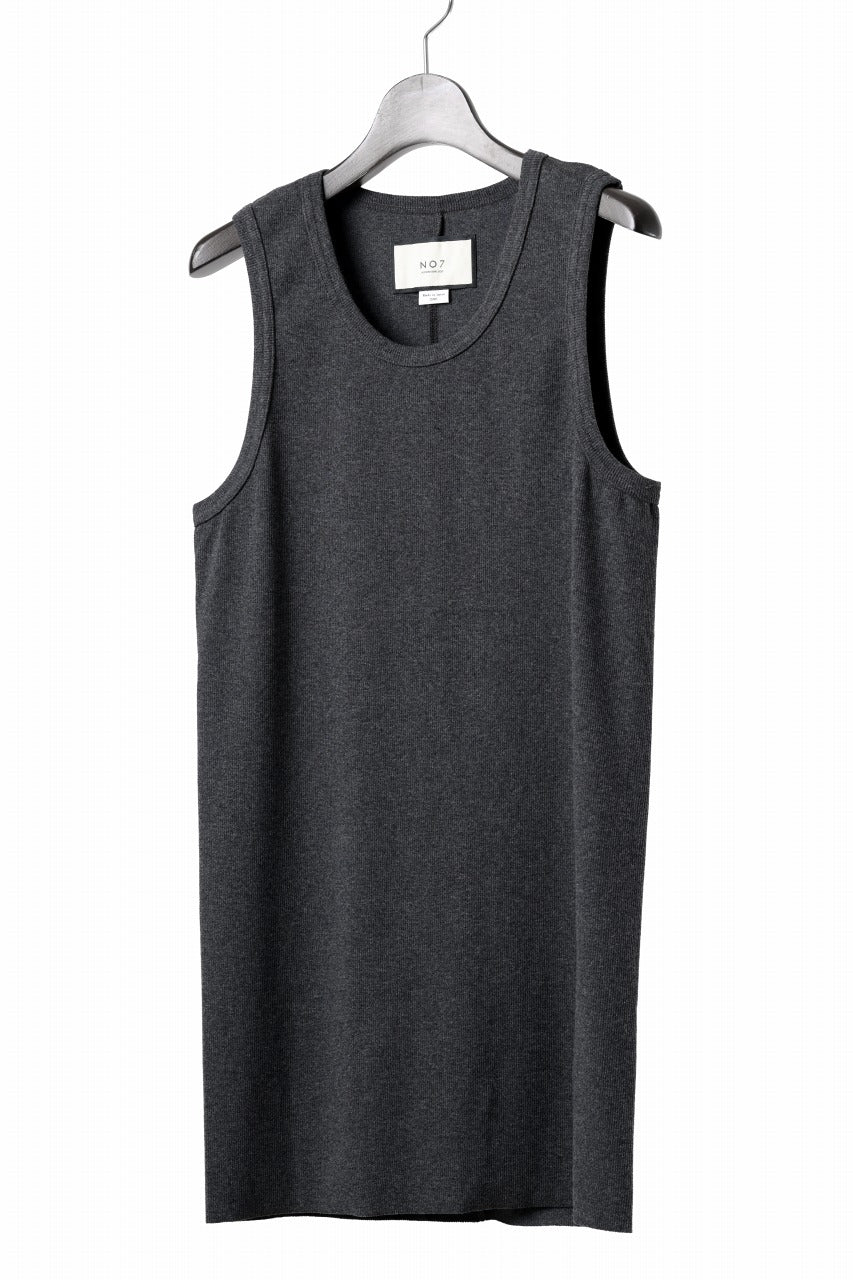画像をギャラリービューアに読み込む, N/07 MINIMAL TANK TOP / SUPER STRETCH BARE TELECO (HEATHER GREY)