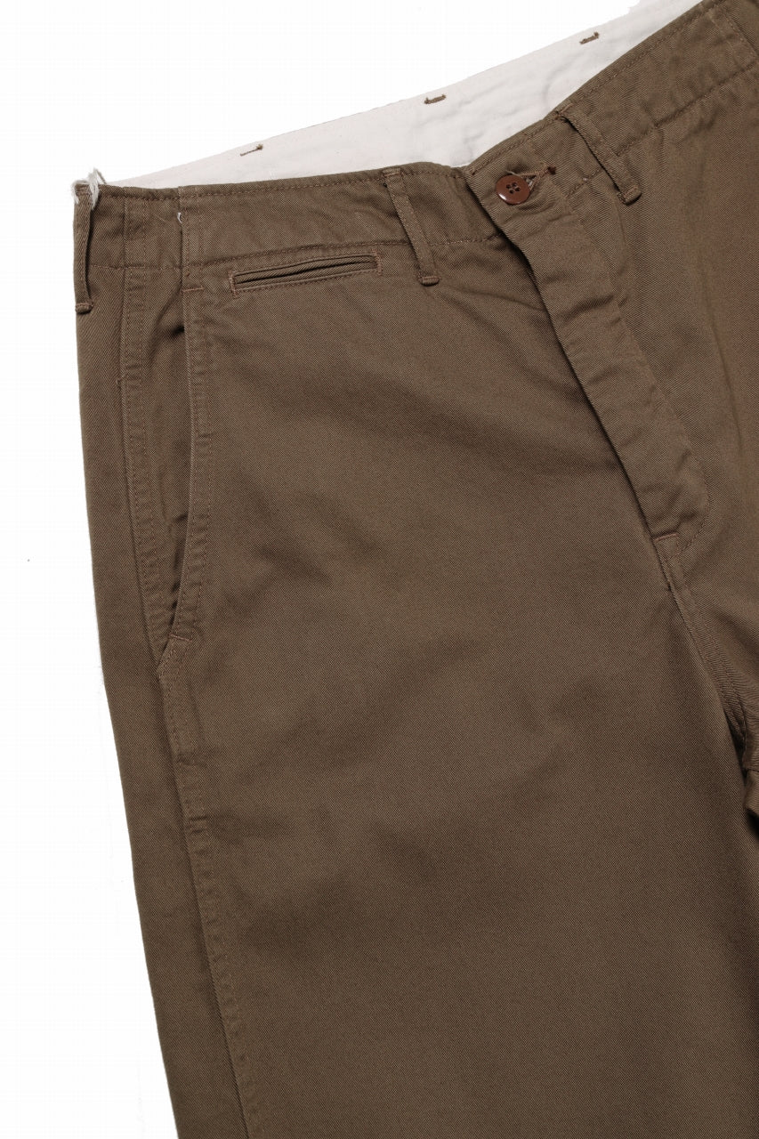画像をギャラリービューアに読み込む, FULLCOUNT U.S.ARMY CHINO 41 TROUSERS (BROWN)