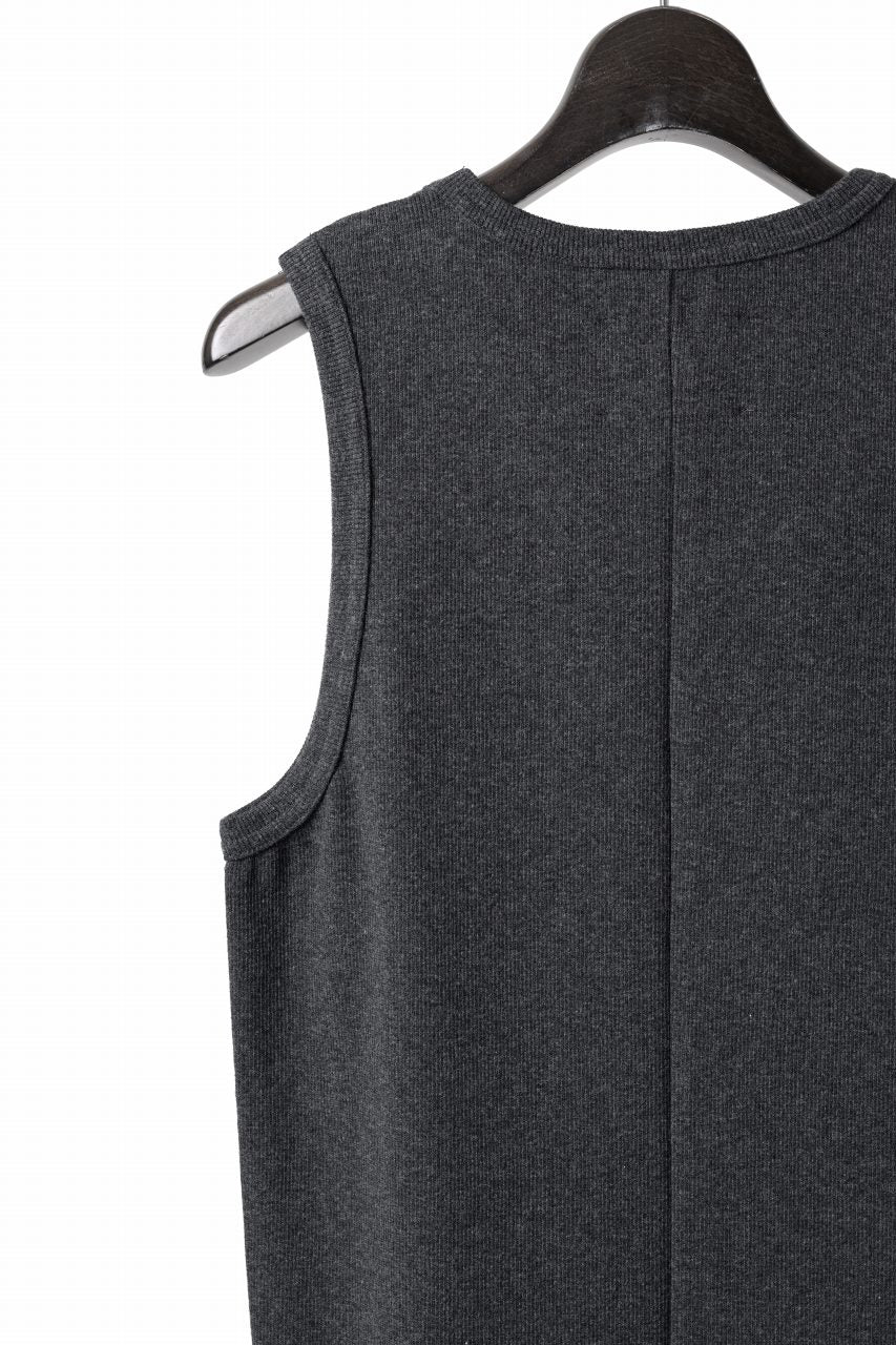 画像をギャラリービューアに読み込む, N/07 MINIMAL TANK TOP / SUPER STRETCH BARE TELECO (HEATHER GREY)