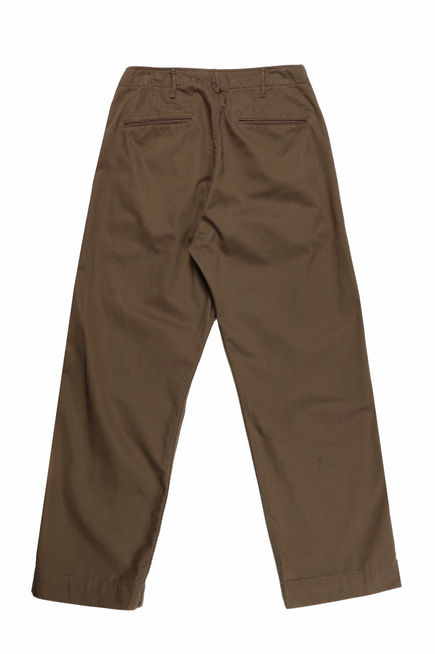 画像をギャラリービューアに読み込む, FULLCOUNT U.S.ARMY CHINO 41 TROUSERS (BROWN)