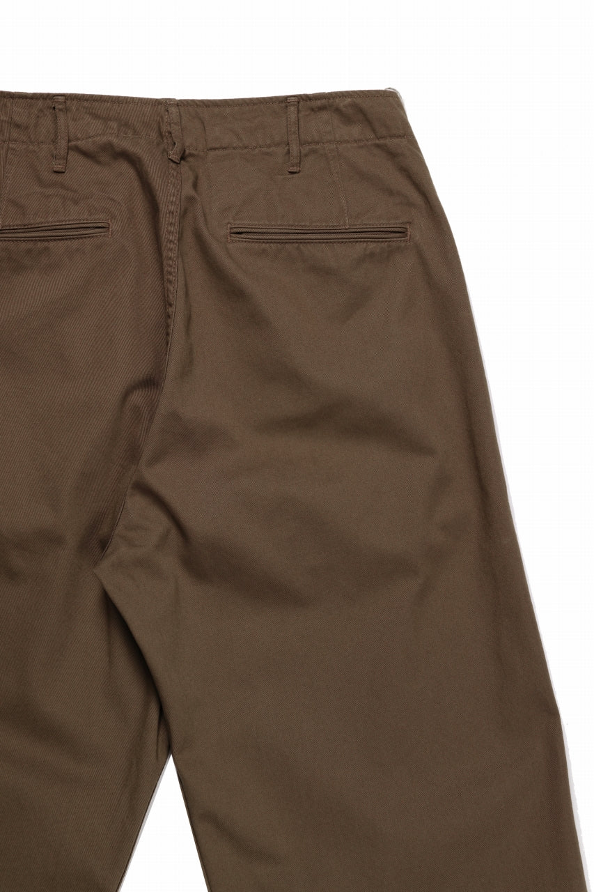 画像をギャラリービューアに読み込む, FULLCOUNT U.S.ARMY CHINO 41 TROUSERS (BROWN)