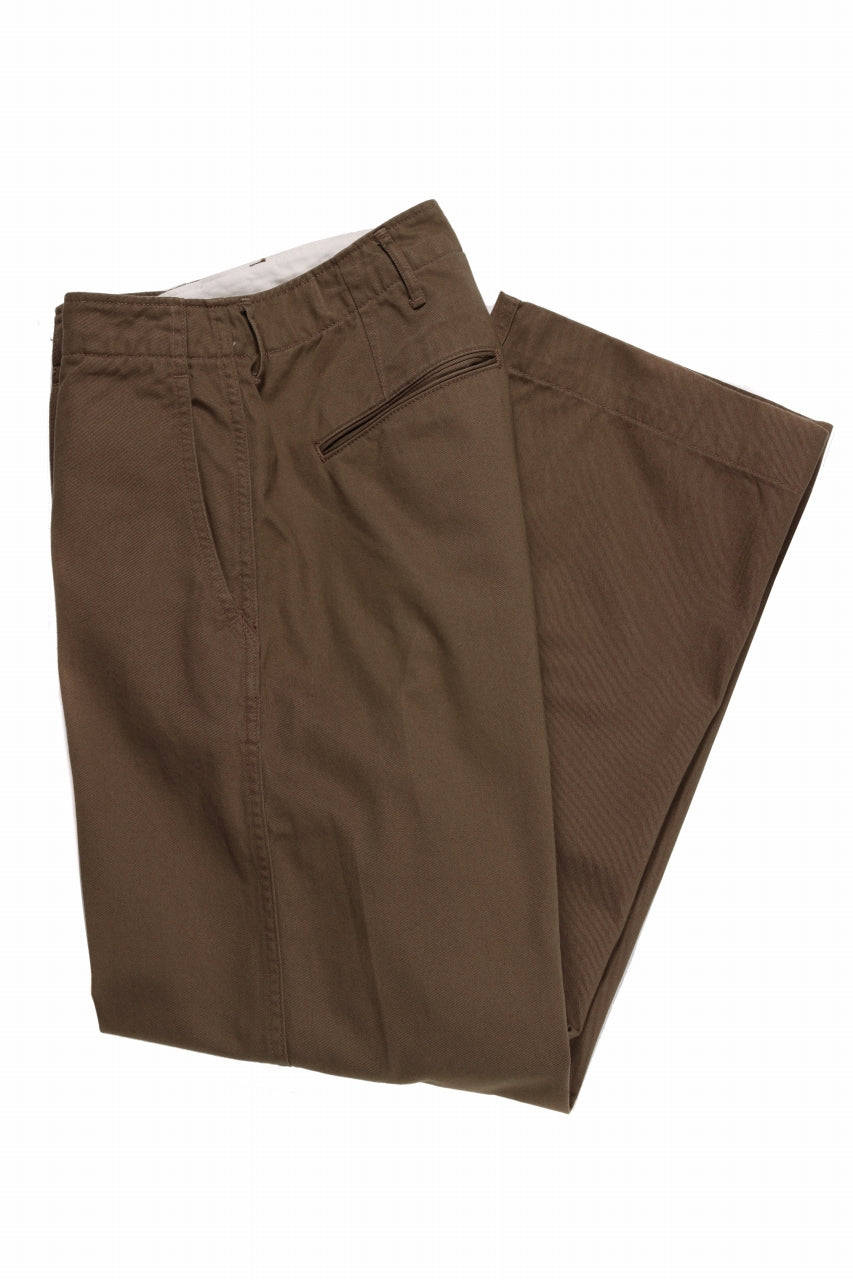 画像をギャラリービューアに読み込む, FULLCOUNT U.S.ARMY CHINO 41 TROUSERS (BROWN)