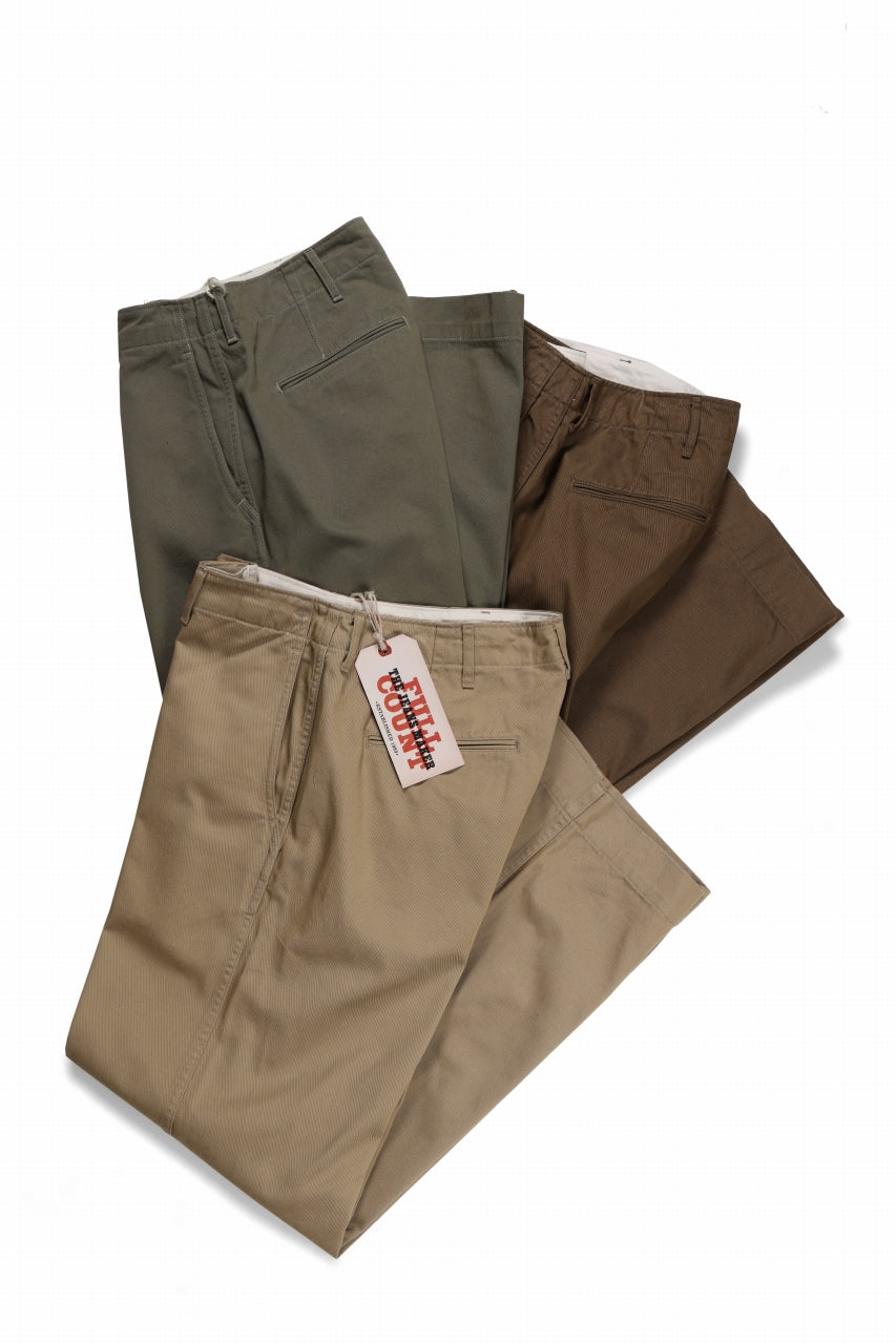 画像をギャラリービューアに読み込む, FULLCOUNT U.S.ARMY CHINO 41 TROUSERS (BROWN)