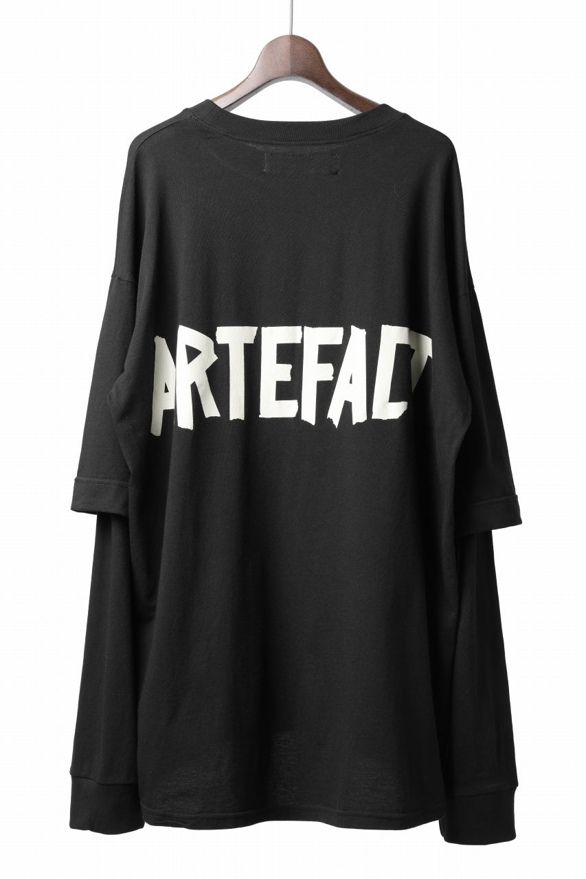 画像をギャラリービューアに読み込む, A.F ARTEFACT LAYERED LONG SLEEVE TOPS / PRINT TYPE-A (BLACK)