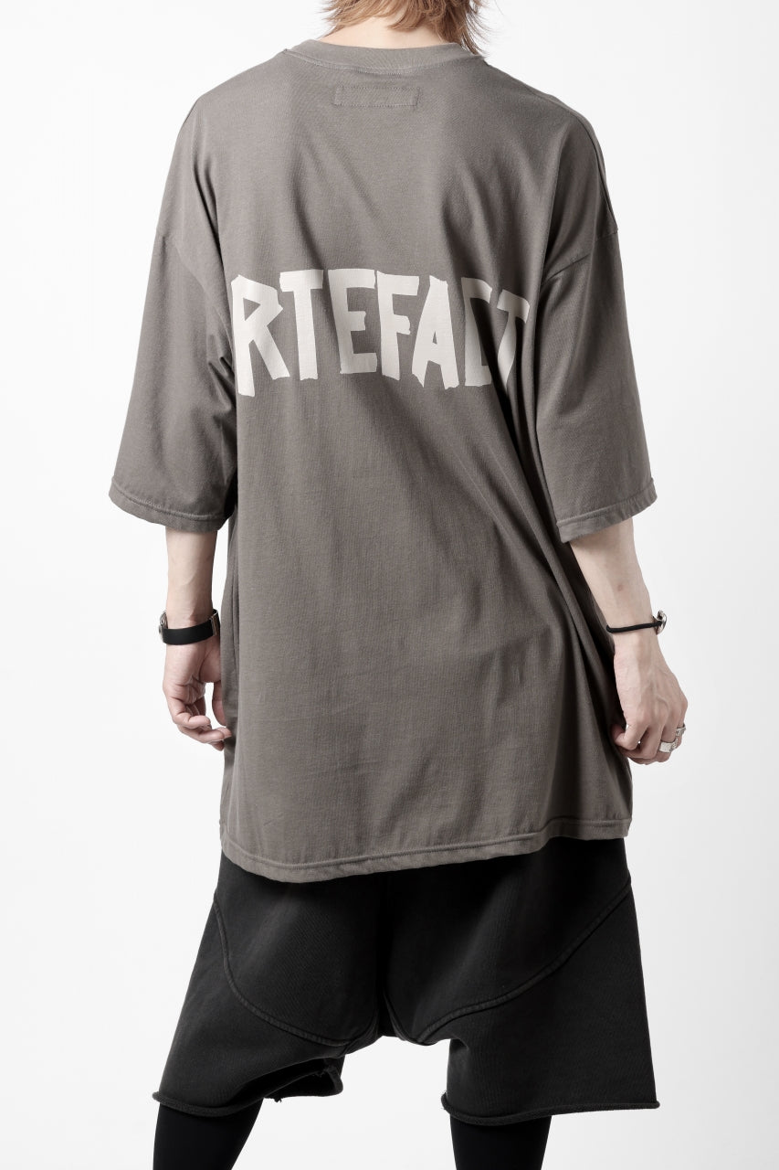 画像をギャラリービューアに読み込む, A.F ARTEFACT LOOSEY T-SHIRT / PRINT TYPE-A (G.BROWN)