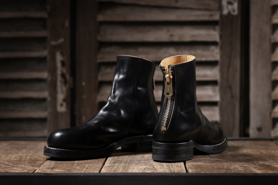 Load image into Gallery viewer, Portaille exclusive CLASSIC BACK ZIP BOOTS / HORWEEN CHROMEXCEL (BLACK)