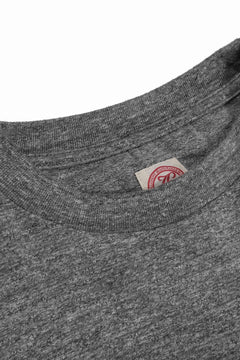 画像をギャラリービューアに読み込む, FULLCOUNT HEATHER GRAY T SHIRT / 16/1 RAFFY JERSEY CIRCULAR KNITTED (HEATHER GRAY)