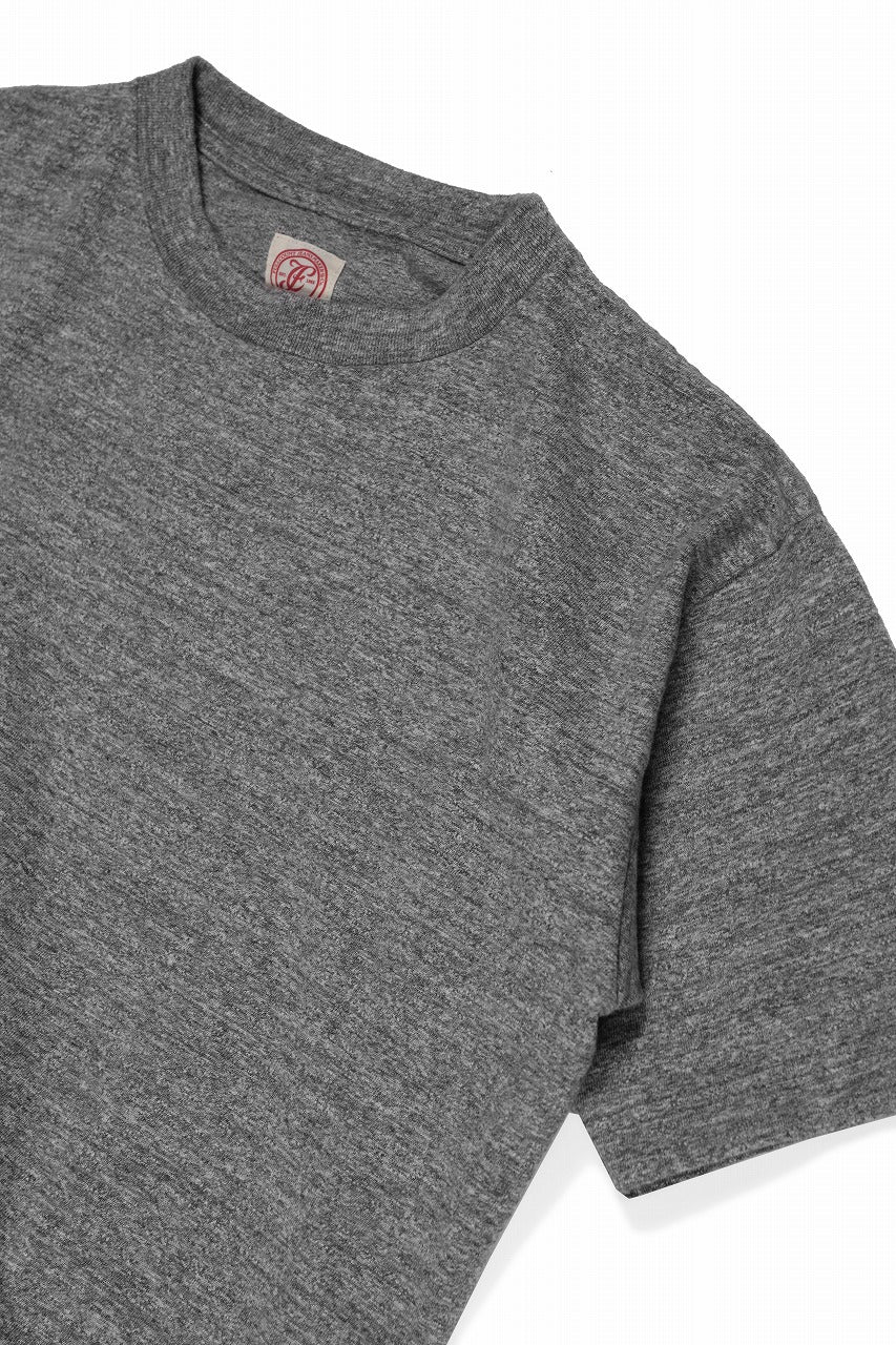 画像をギャラリービューアに読み込む, FULLCOUNT HEATHER GRAY T SHIRT / 16/1 RAFFY JERSEY CIRCULAR KNITTED (HEATHER GRAY)