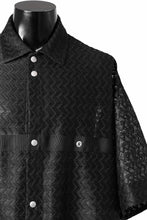 画像をギャラリービューアに読み込む, A.F ARTEFACT SNAPPED SQUEEZING SHIRT / SHADOW LACE (BLACK)