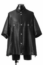 画像をギャラリービューアに読み込む, A.F ARTEFACT SNAPPED SQUEEZING SHIRT / SHADOW LACE (BLACK)