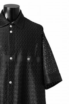 画像をギャラリービューアに読み込む, A.F ARTEFACT SNAPPED SQUEEZING SHIRT / SHADOW LACE (BLACK)