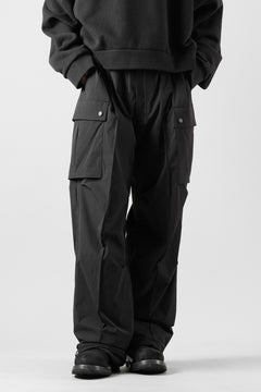 画像をギャラリービューアに読み込む, TARO HORIUCHI / th products NERDRUM / Cargo Pants / recycled nylon stretch taffeta (black)