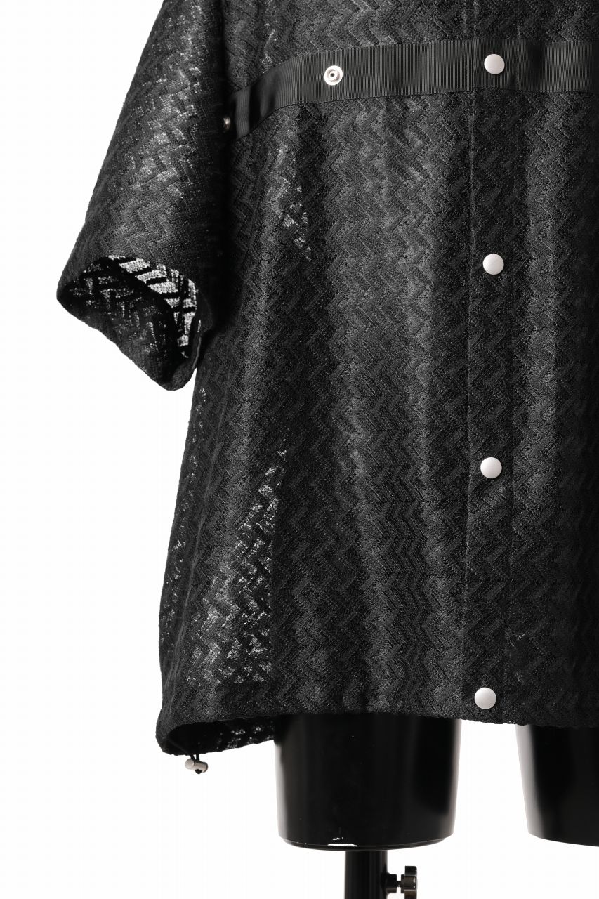 画像をギャラリービューアに読み込む, A.F ARTEFACT SNAPPED SQUEEZING SHIRT / SHADOW LACE (BLACK)
