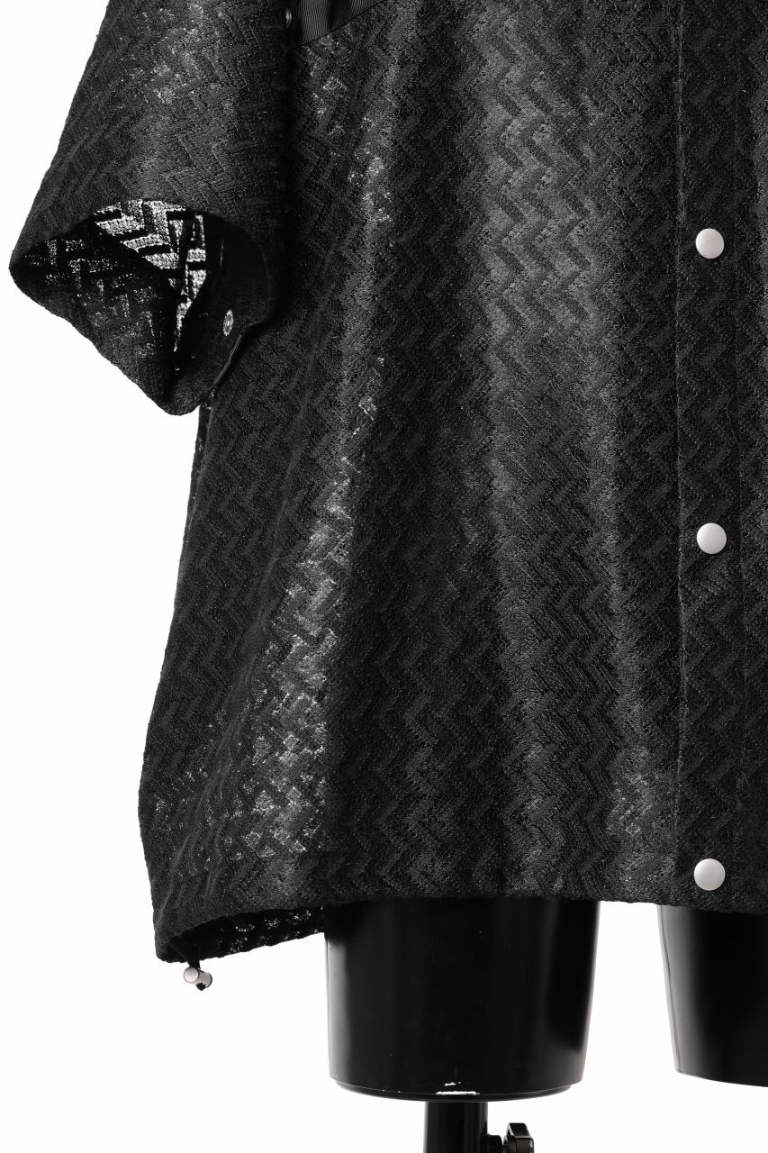 画像をギャラリービューアに読み込む, A.F ARTEFACT SNAPPED SQUEEZING SHIRT / SHADOW LACE (BLACK)