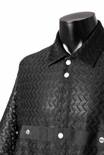 画像をギャラリービューアに読み込む, A.F ARTEFACT SNAPPED SQUEEZING SHIRT / SHADOW LACE (BLACK)