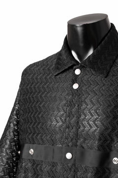 画像をギャラリービューアに読み込む, A.F ARTEFACT SNAPPED SQUEEZING SHIRT / SHADOW LACE (BLACK)
