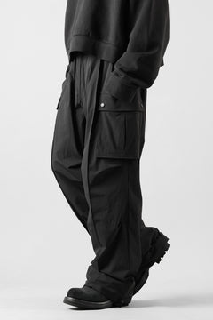 画像をギャラリービューアに読み込む, TARO HORIUCHI / th products NERDRUM / Cargo Pants / recycled nylon stretch taffeta (black)