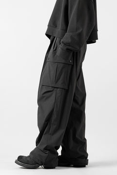 画像をギャラリービューアに読み込む, th products NERDRUM / Cargo Pants / recycled nylon stretch taffeta (black)