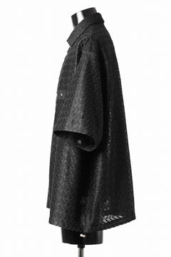 画像をギャラリービューアに読み込む, A.F ARTEFACT SNAPPED SQUEEZING SHIRT / SHADOW LACE (BLACK)