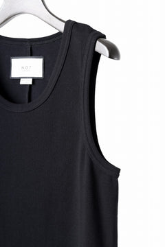 画像をギャラリービューアに読み込む, N/07 MINIMAL TANK TOP / SUPER STRETCH BARE TELECO (BLACK)