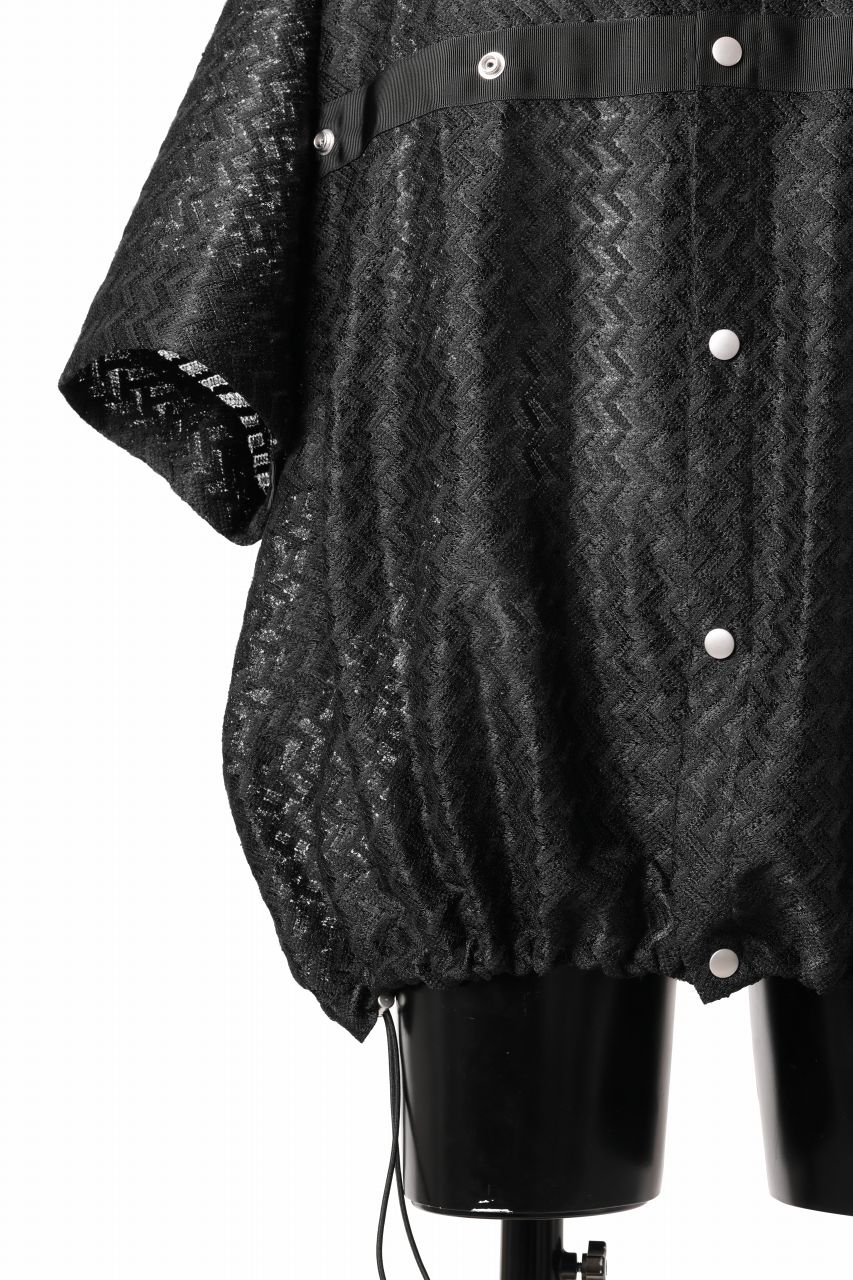 画像をギャラリービューアに読み込む, A.F ARTEFACT SNAPPED SQUEEZING SHIRT / SHADOW LACE (BLACK)