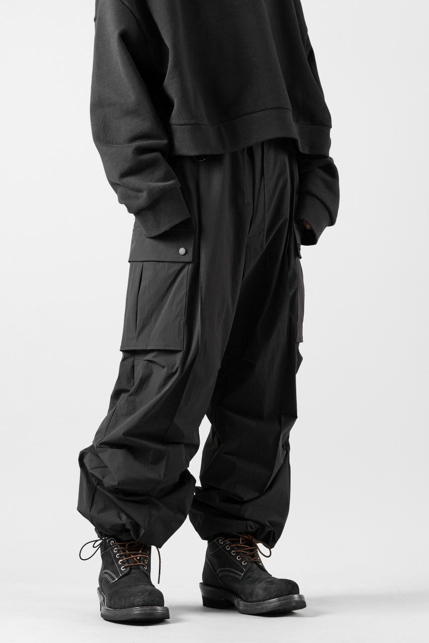 画像をギャラリービューアに読み込む, th products NERDRUM / Cargo Pants / recycled nylon stretch taffeta (black)