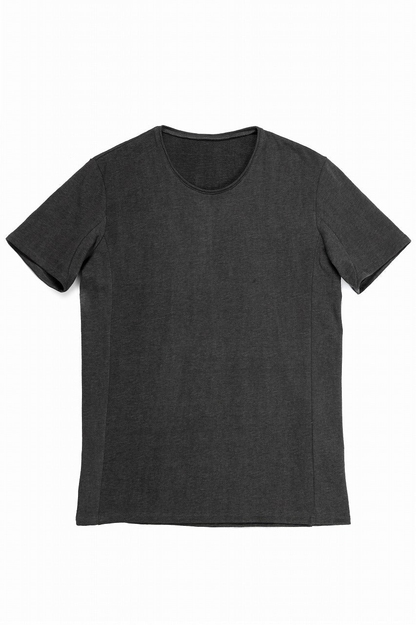 画像をギャラリービューアに読み込む, black crow x LOOM exclusive short sleeve tops / dyed zimbabwe cotton jersey (濃墨)