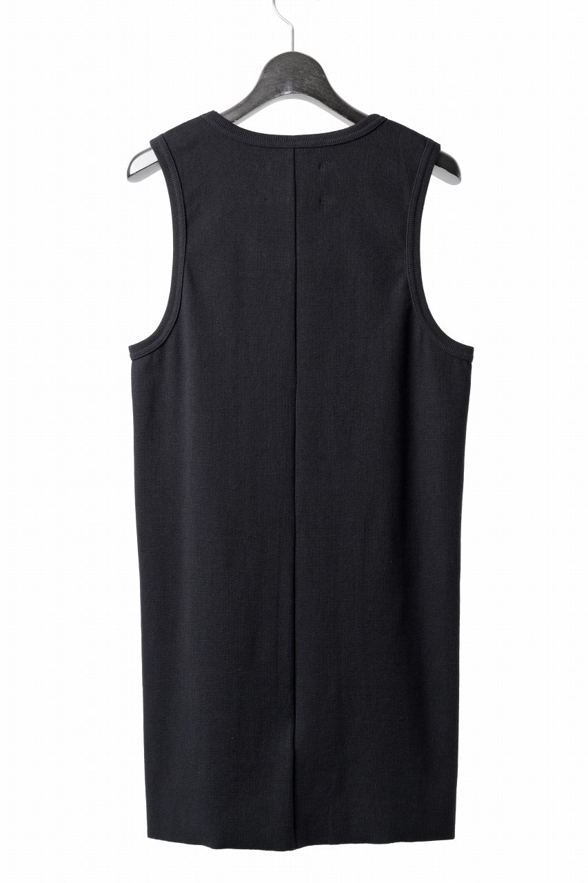 画像をギャラリービューアに読み込む, N/07 MINIMAL TANK TOP / SUPER STRETCH BARE TELECO (BLACK)