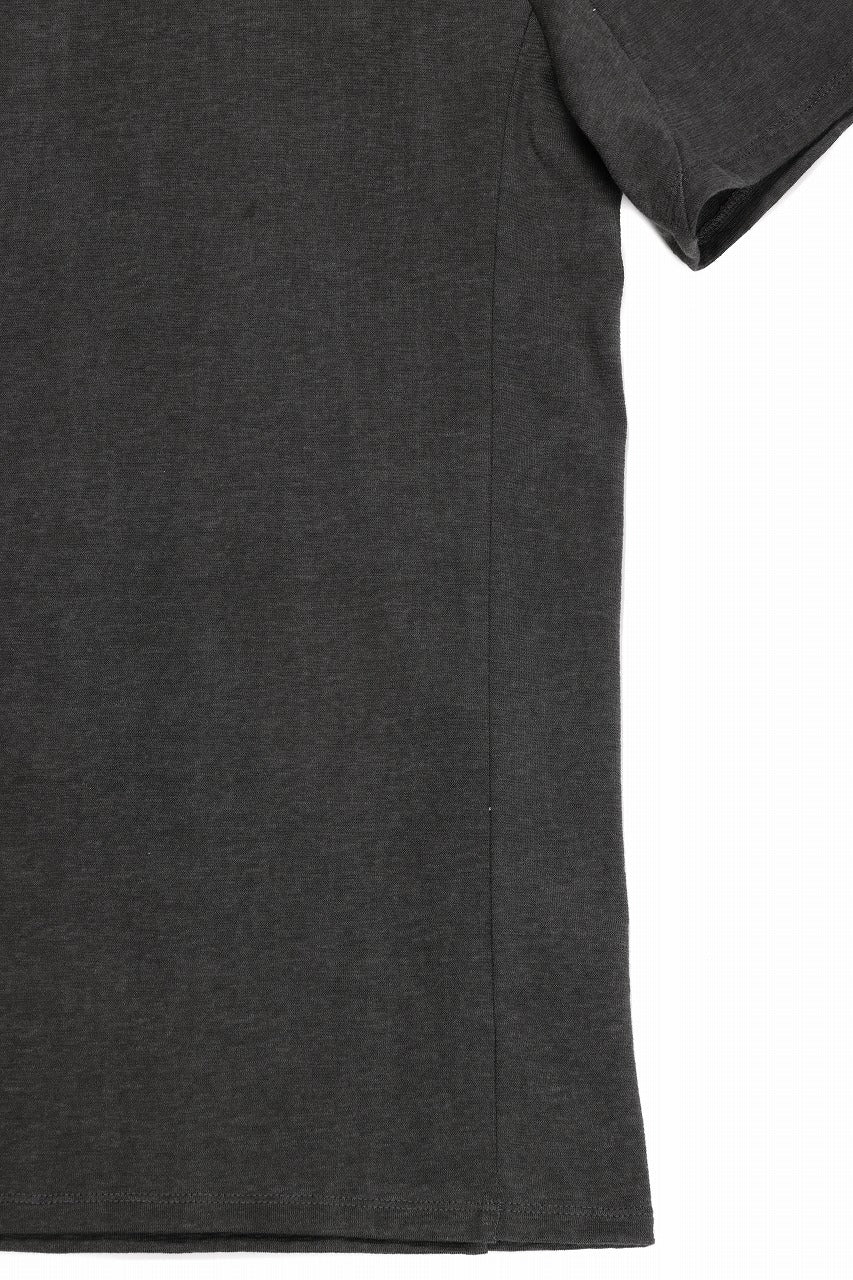 画像をギャラリービューアに読み込む, black crow x LOOM exclusive short sleeve tops / dyed zimbabwe cotton jersey (濃墨)