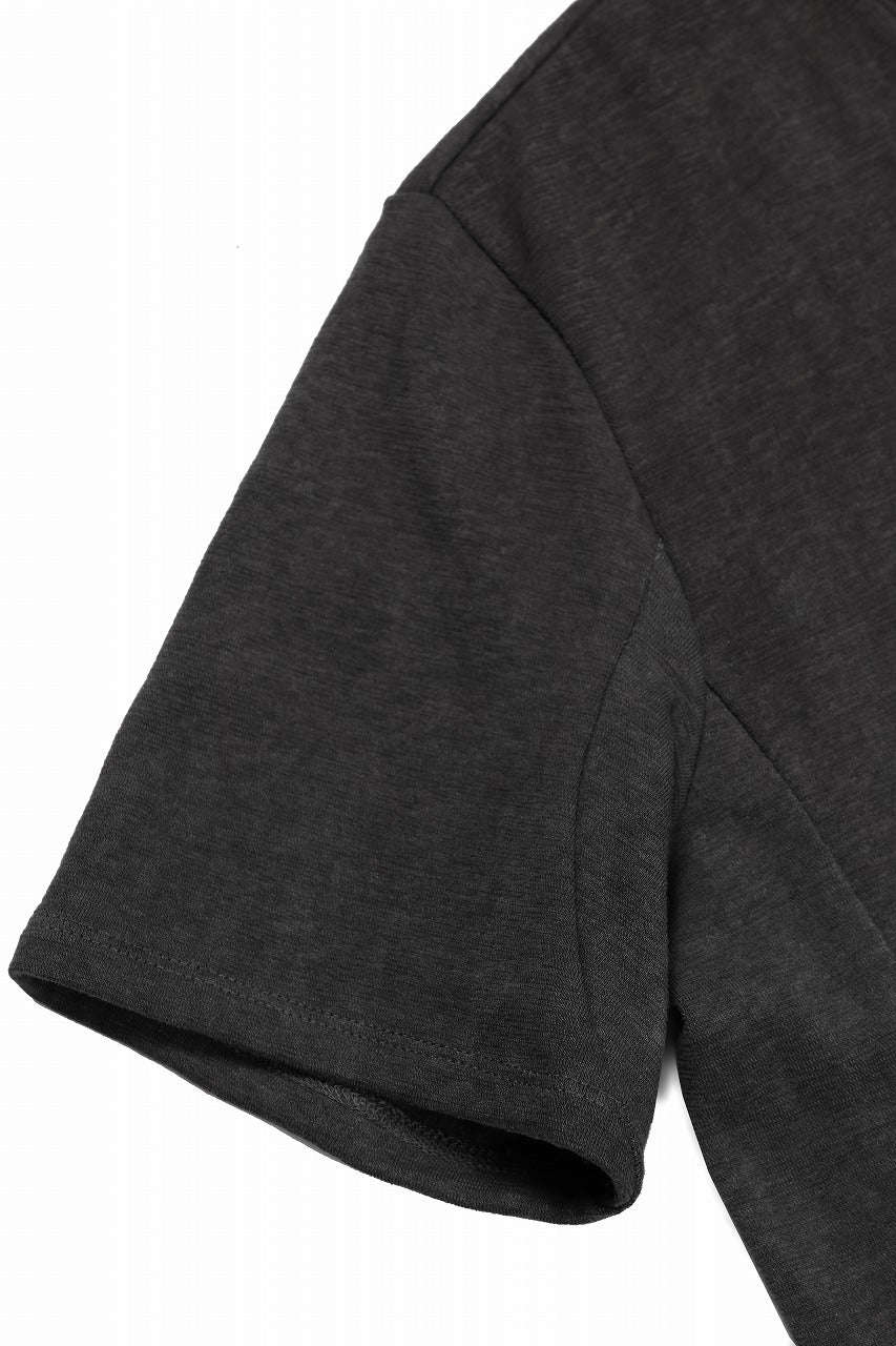 画像をギャラリービューアに読み込む, black crow x LOOM exclusive short sleeve tops / dyed zimbabwe cotton jersey (濃墨)