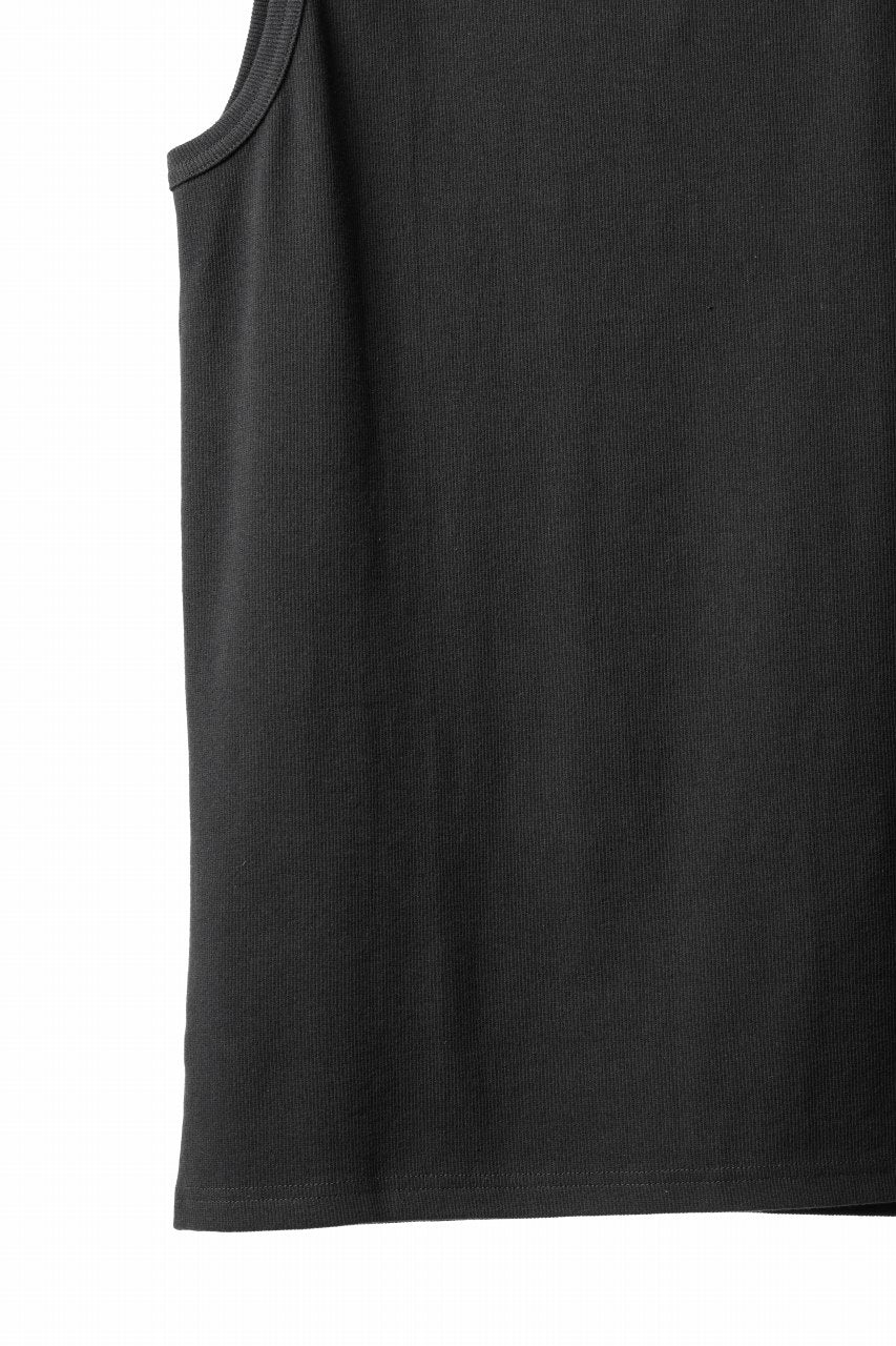 画像をギャラリービューアに読み込む, N/07 NO SLEEVE TOP / SUPER STRETCH BARE TELECO (BLACK)