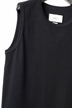 画像をギャラリービューアに読み込む, N/07 NO SLEEVE TOP / SUPER STRETCH BARE TELECO (BLACK)