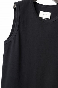 画像をギャラリービューアに読み込む, N/07 NO SLEEVE TOP / SUPER STRETCH BARE TELECO (BLACK)