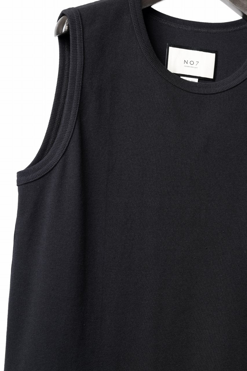 画像をギャラリービューアに読み込む, N/07 NO SLEEVE TOP / SUPER STRETCH BARE TELECO (BLACK)