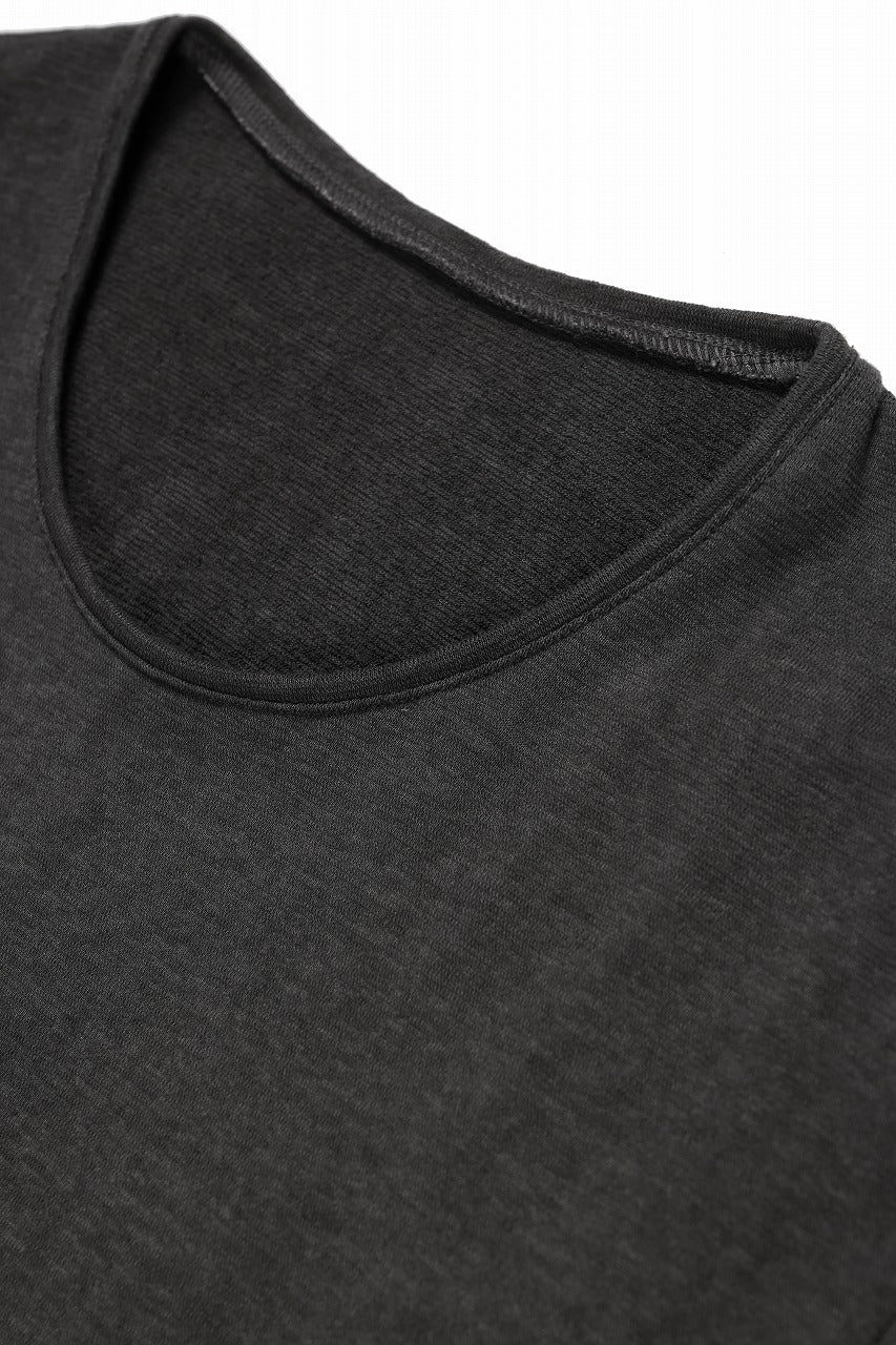 画像をギャラリービューアに読み込む, black crow x LOOM exclusive short sleeve tops / dyed zimbabwe cotton jersey (濃墨)