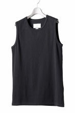 画像をギャラリービューアに読み込む, N/07 NO SLEEVE TOP / SUPER STRETCH BARE TELECO (BLACK)