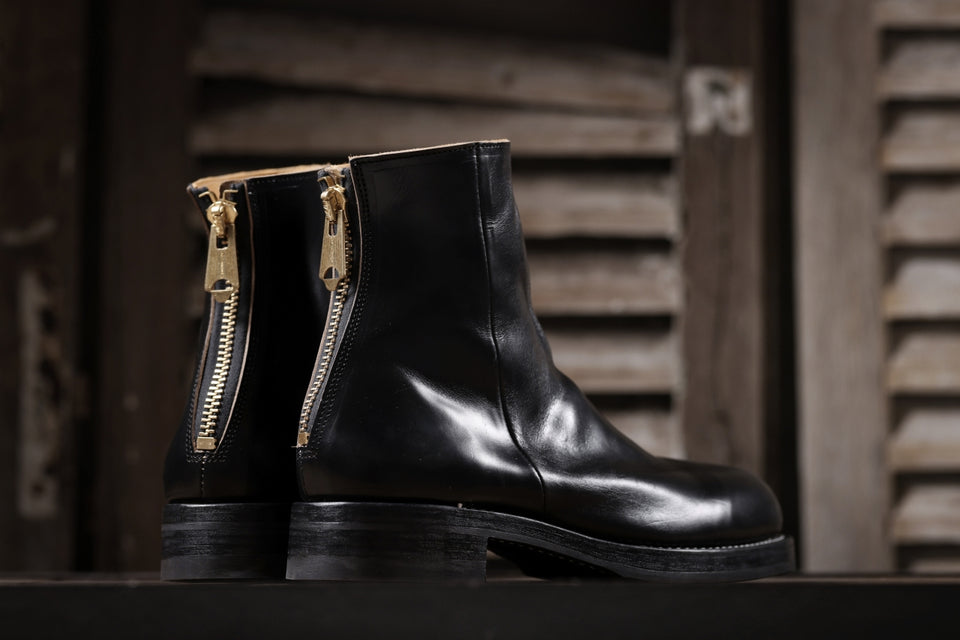 Load image into Gallery viewer, Portaille exclusive CLASSIC BACK ZIP BOOTS / HORWEEN CHROMEXCEL (BLACK)