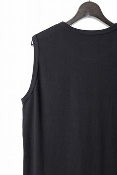 画像をギャラリービューアに読み込む, N/07 NO SLEEVE TOP / SUPER STRETCH BARE TELECO (BLACK)