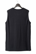 画像をギャラリービューアに読み込む, N/07 NO SLEEVE TOP / SUPER STRETCH BARE TELECO (BLACK)