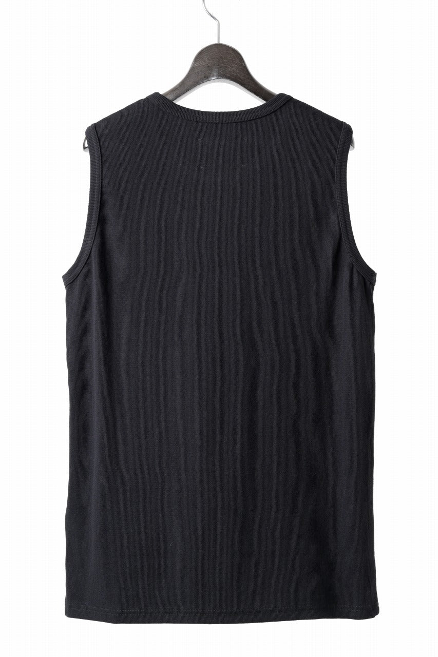 画像をギャラリービューアに読み込む, N/07 NO SLEEVE TOP / SUPER STRETCH BARE TELECO (BLACK)