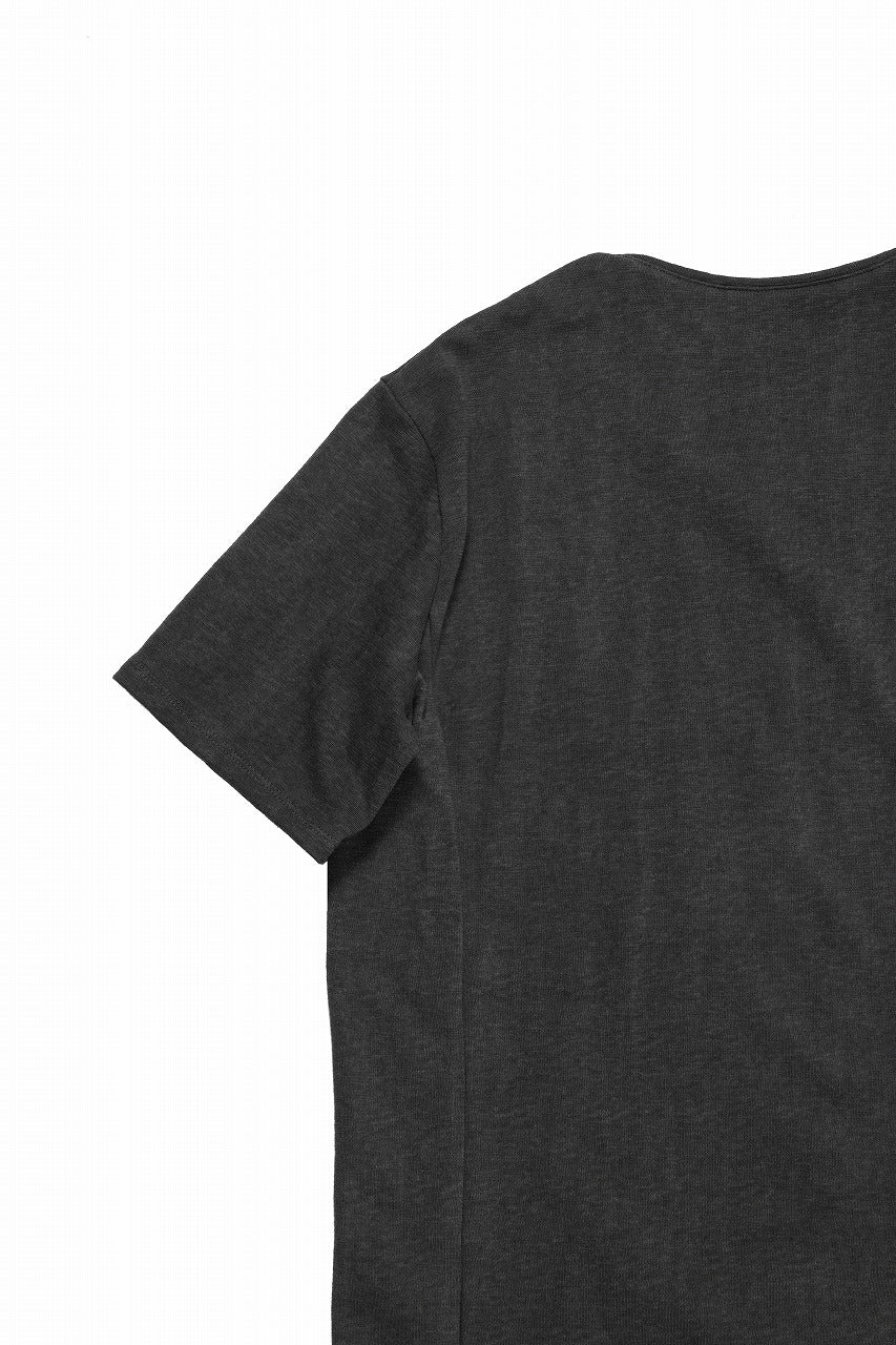 画像をギャラリービューアに読み込む, black crow x LOOM exclusive short sleeve tops / dyed zimbabwe cotton jersey (濃墨)