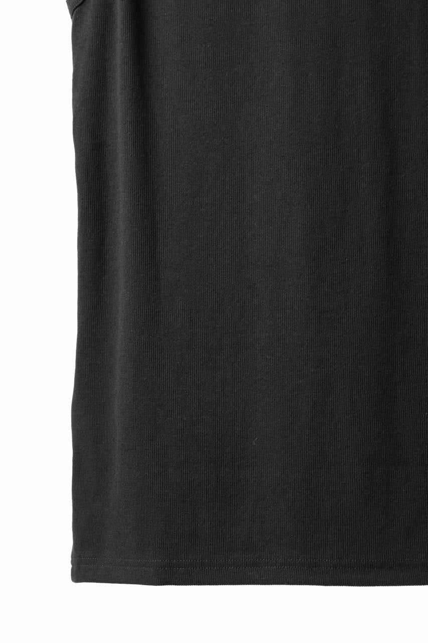 画像をギャラリービューアに読み込む, N/07 NO SLEEVE TOP / SUPER STRETCH BARE TELECO (BLACK)