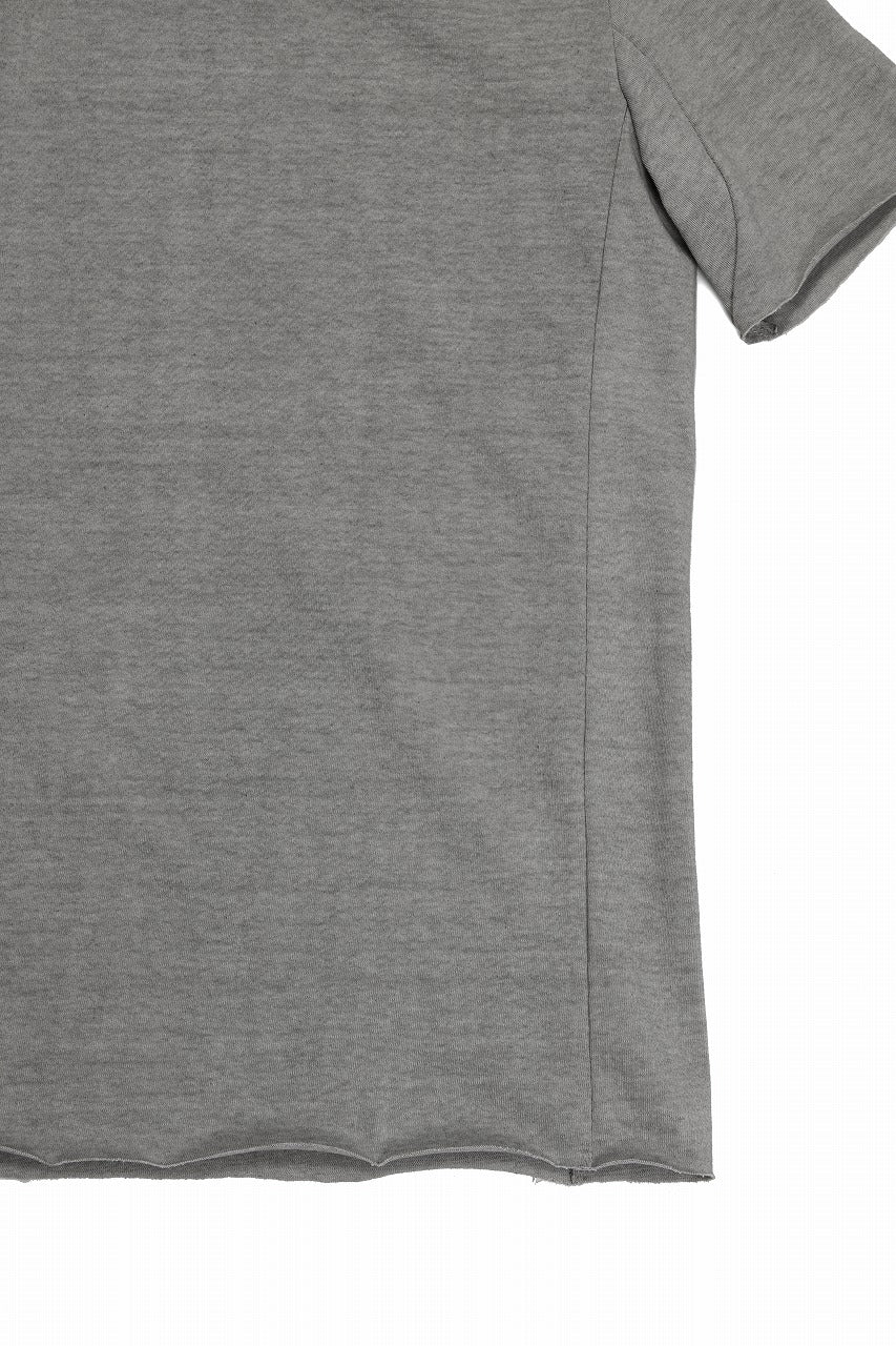 Load image into Gallery viewer, black crow x LOOM exclusive short sleeve tops / dyed medium cotton jersey (淡墨)