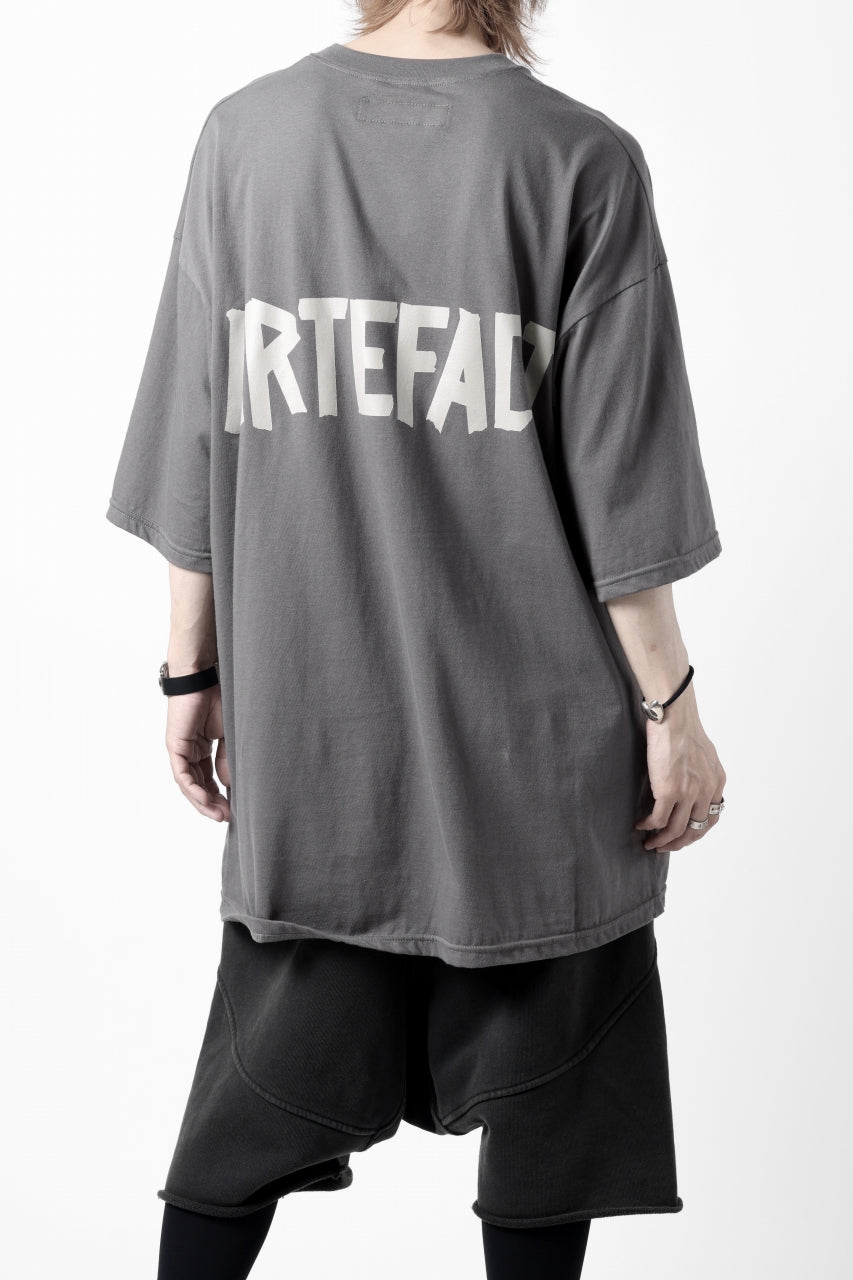 画像をギャラリービューアに読み込む, A.F ARTEFACT LOOSEY T-SHIRT / PRINT TYPE-A (GREY)